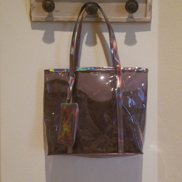 jimmy choo clear bag
